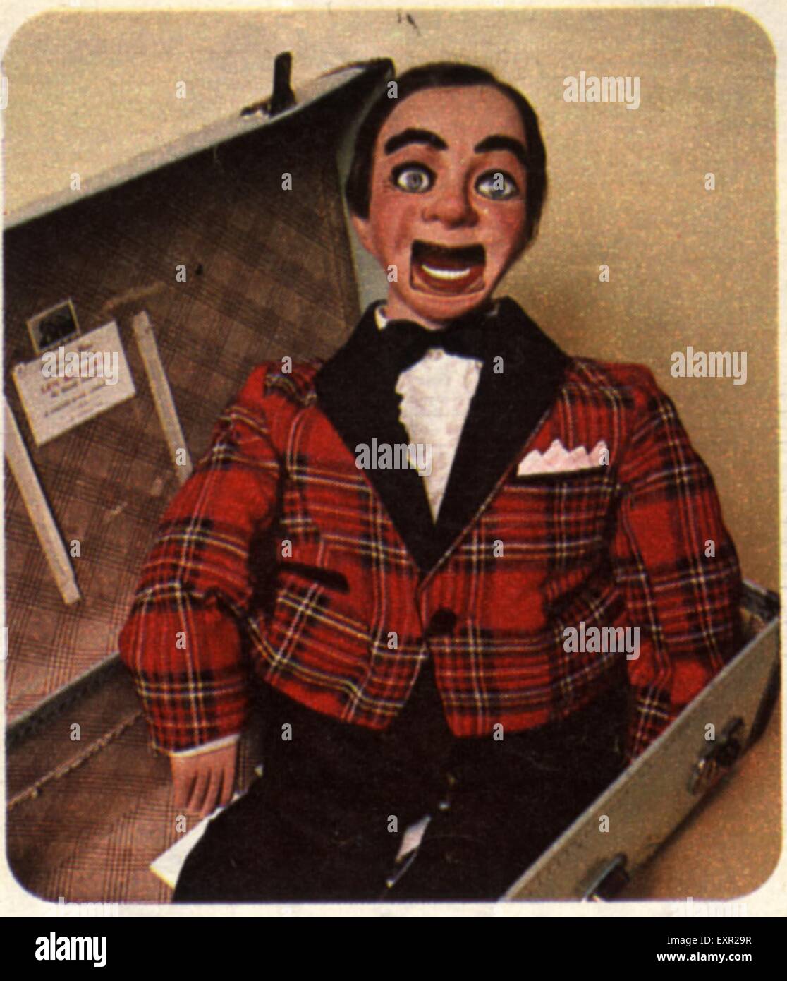 1950s USA Ventriloquist's Dummy Catalogue/ Brochure Plate Stock Photo