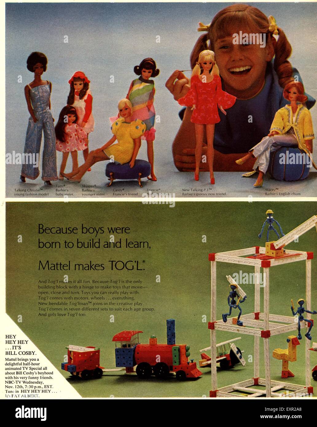 1970s USA Mattel Barbie Doll Magazine Advert Stock Photo - Alamy