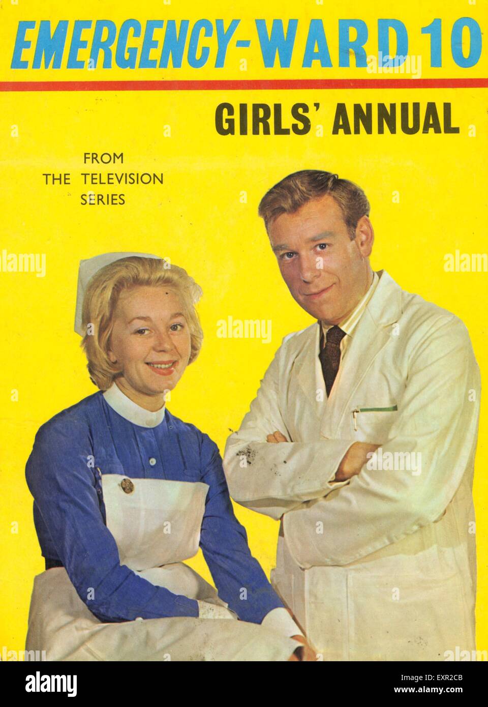 1960s UK Emergency-Ward 10 Girls' Annual Comic/ Annual Cover Stock Photo