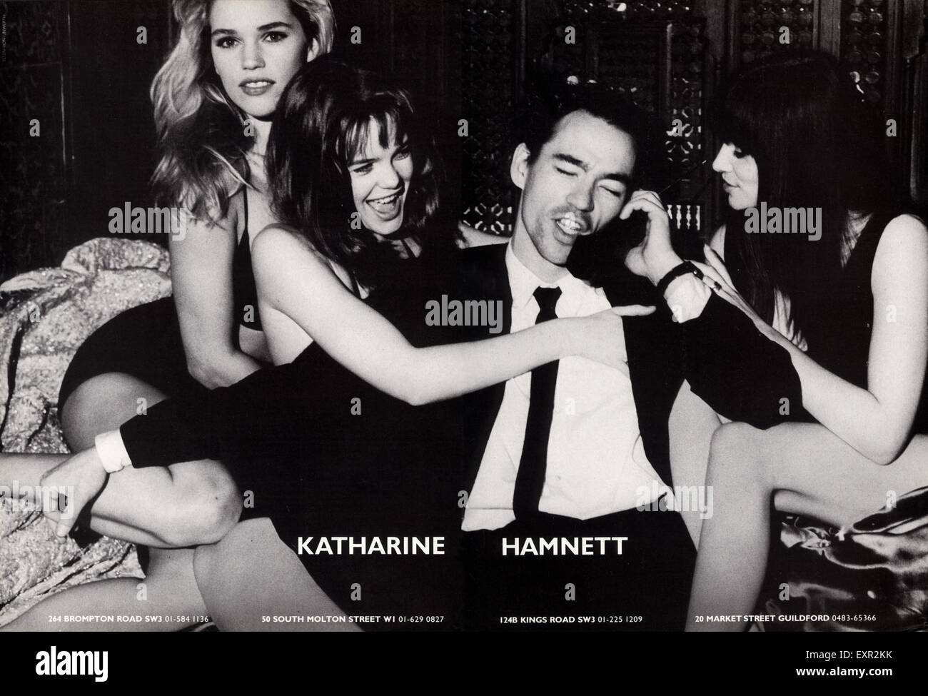 1980s UK Katharine Hamnett Magazine Advert Stock Photo - Alamy