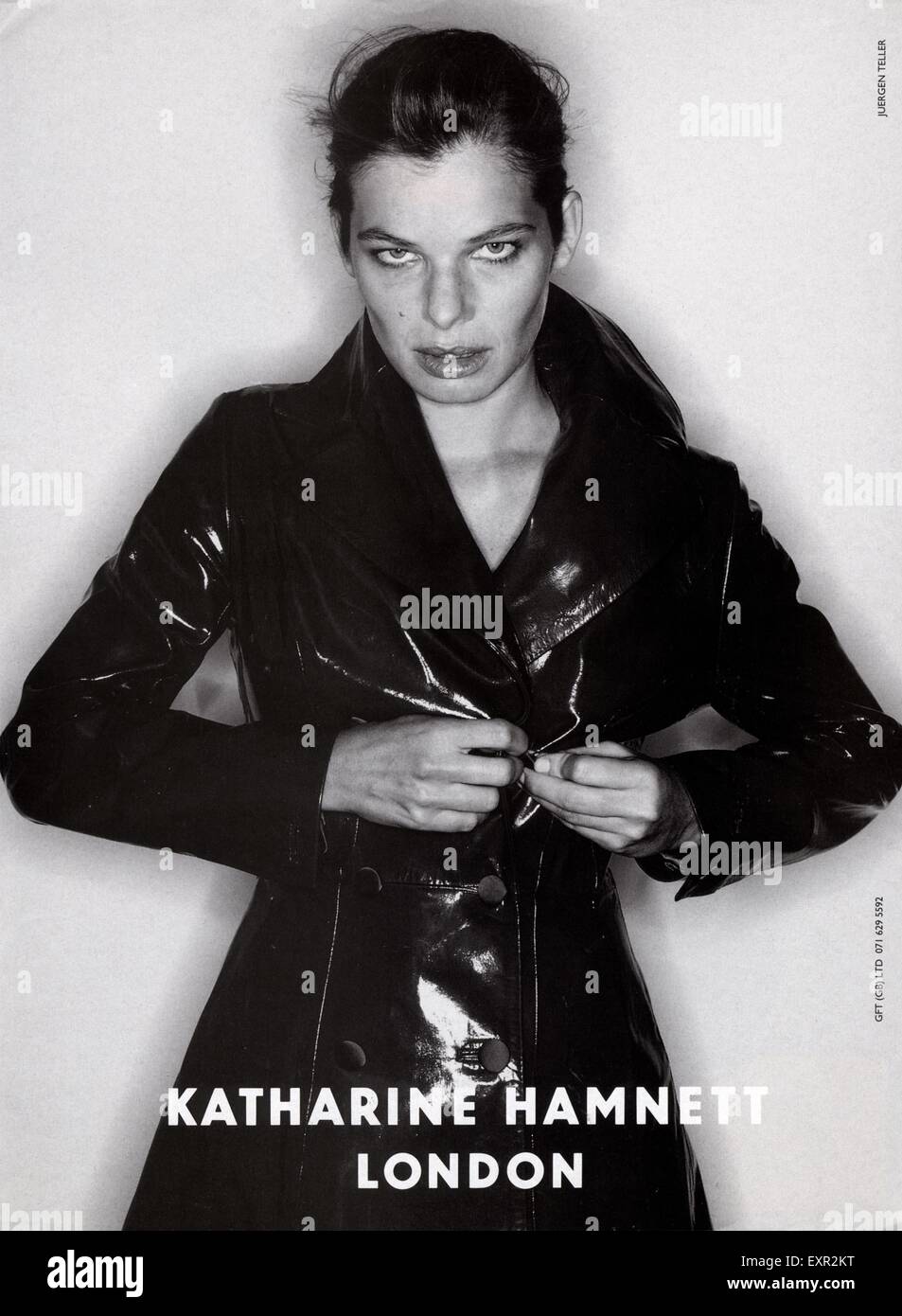 1990s UK Katharine Hamnett Magazine Advert Stock Photo