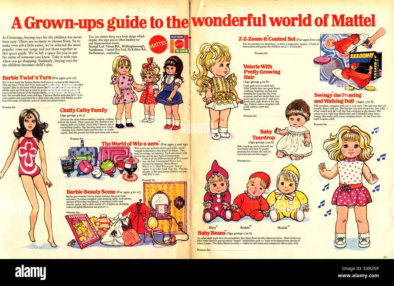 mattel dolls 1970s