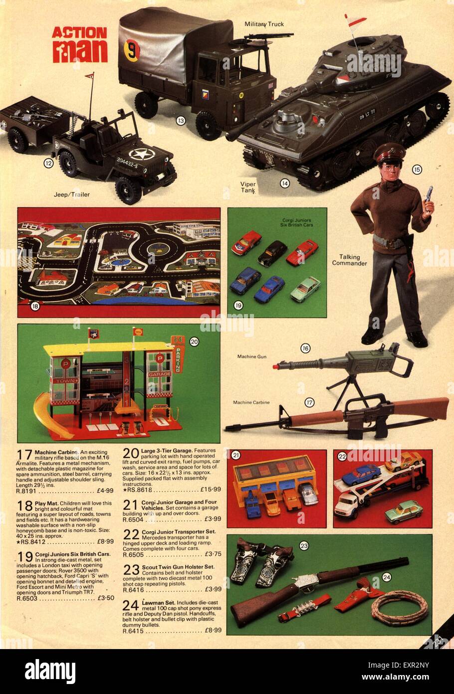 1970s UK Action Man Catalogue/ Brochure Plate Stock Photo Alamy