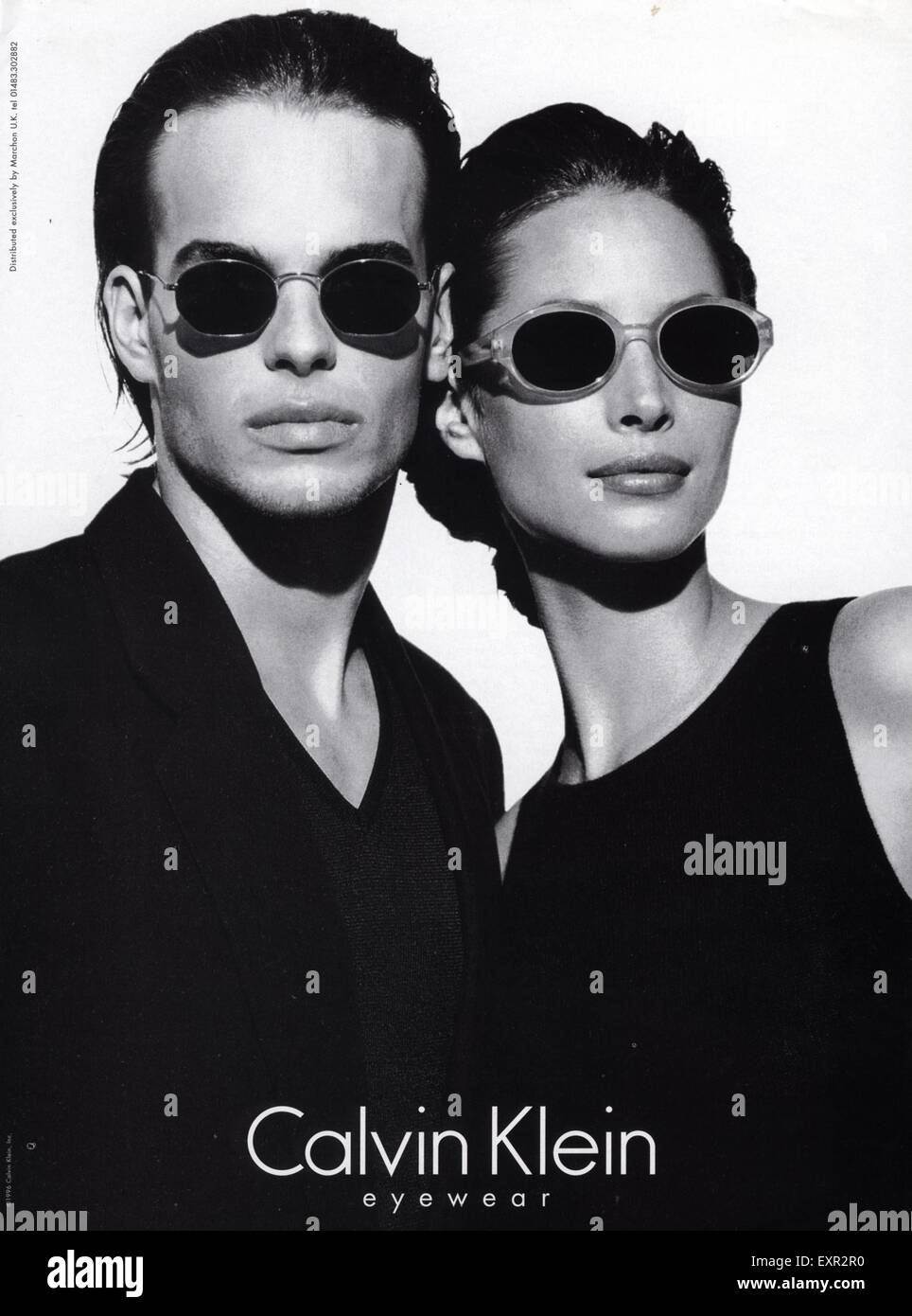 1990s UK Calvin Klein Magazine Advert Stock Photo - Alamy