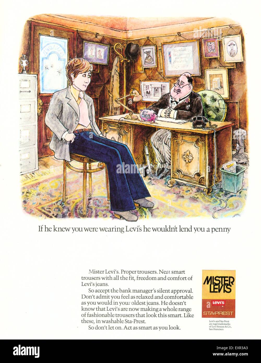 Levis jeans 1970s hires stock photography and images Alamy