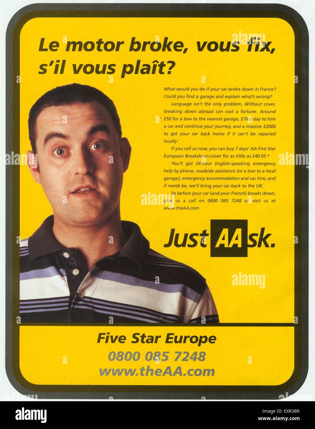 2000s UK The AA Automobile Association Magazine Advert Stock Photo Alamy