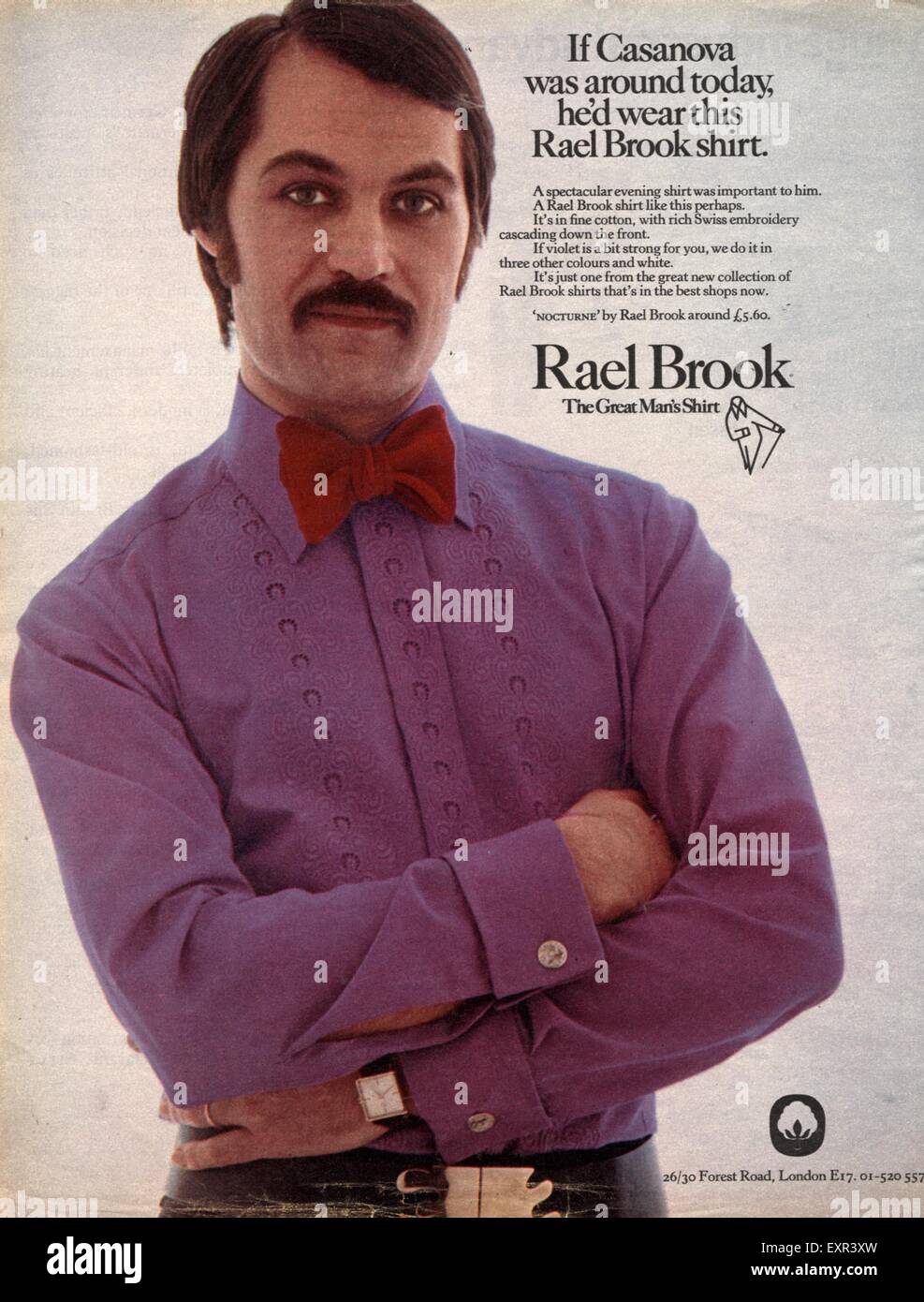 rael brook shirts advert