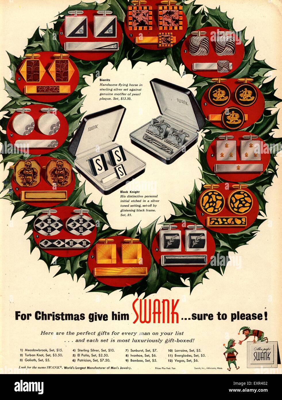 1950s usa swank magazine advert hi-res stock photography and images - Alamy