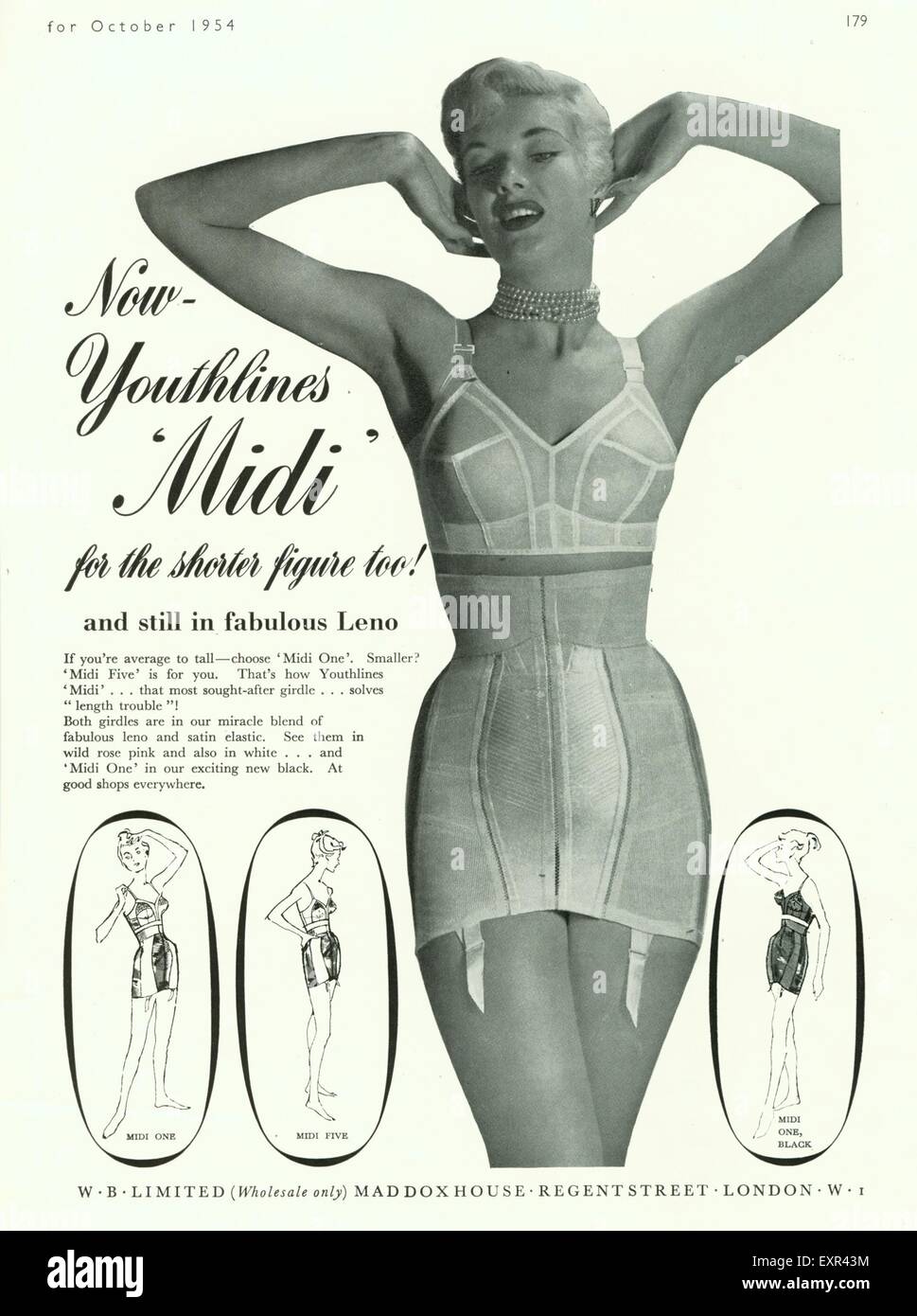 1950s UK Womens Underwear Magazine Advert Stock Photo - Alamy