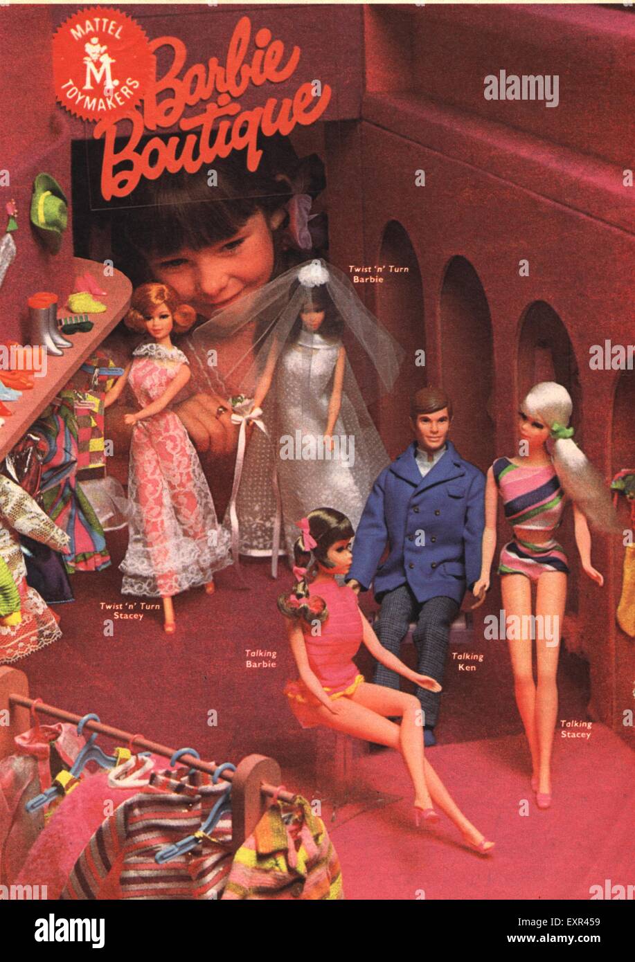 1970s UK Mattel Barbie Doll Catalogue/ Brochure Plate Stock Photo - Alamy