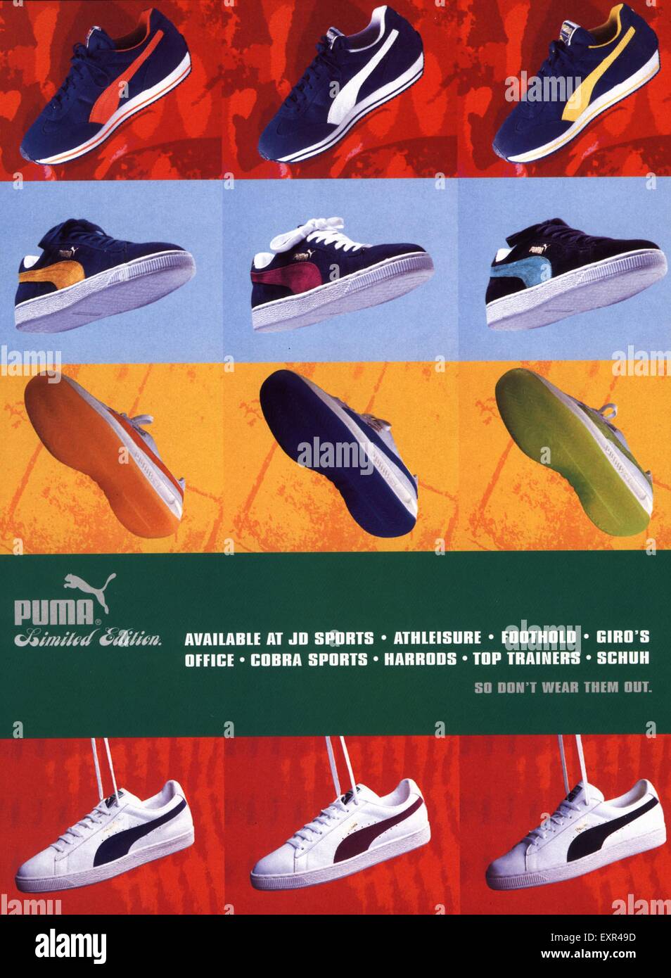 1990s UK Puma Magazine Advert Stock Photo - Alamy