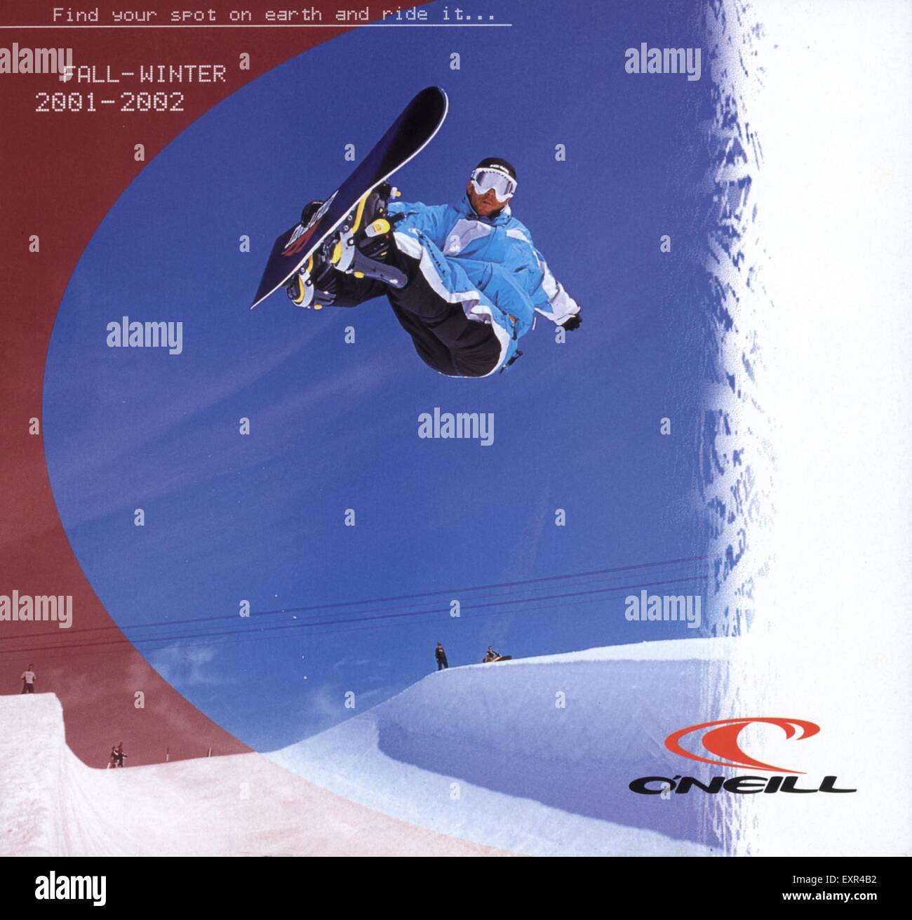 2000s UK O'Neill Ski Clothing Magazine Advert Stock Photo Alamy