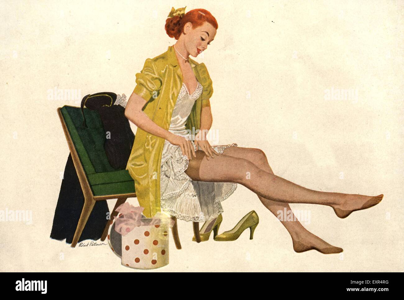 Nylon stockings 1940s hi-res stock photography and images - Alamy