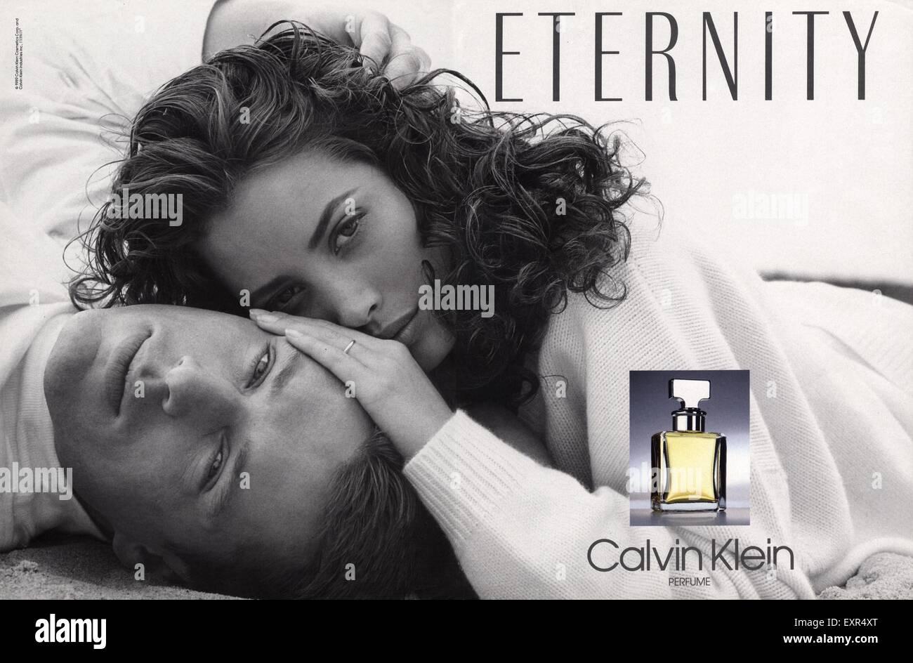 1990s UK Eternity by Calvin Klein Magazine Advert Stock Photo - Alamy