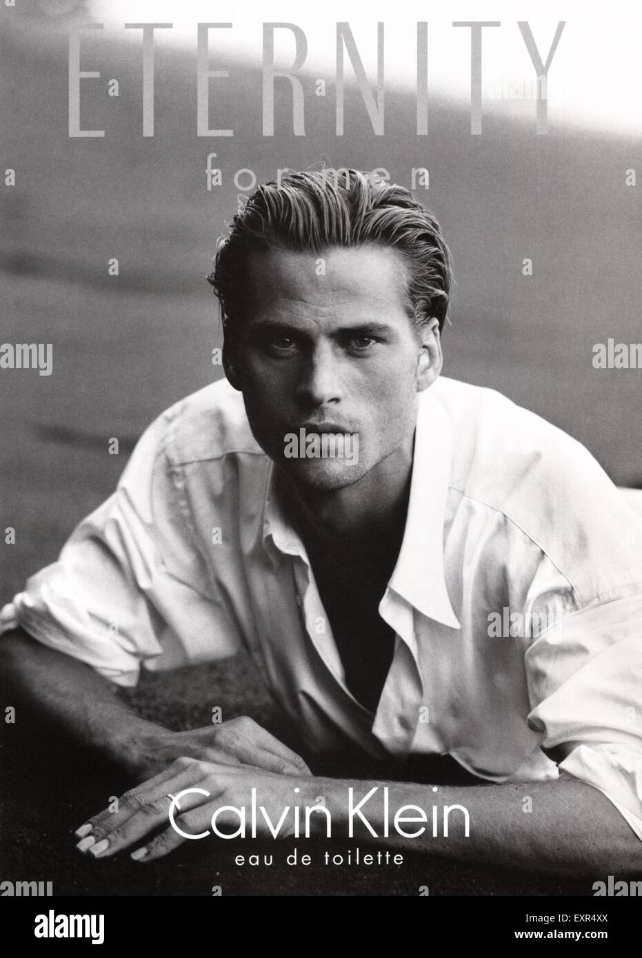 1990s UK Calvin Klein Magazine Advert Stock Photo - Alamy