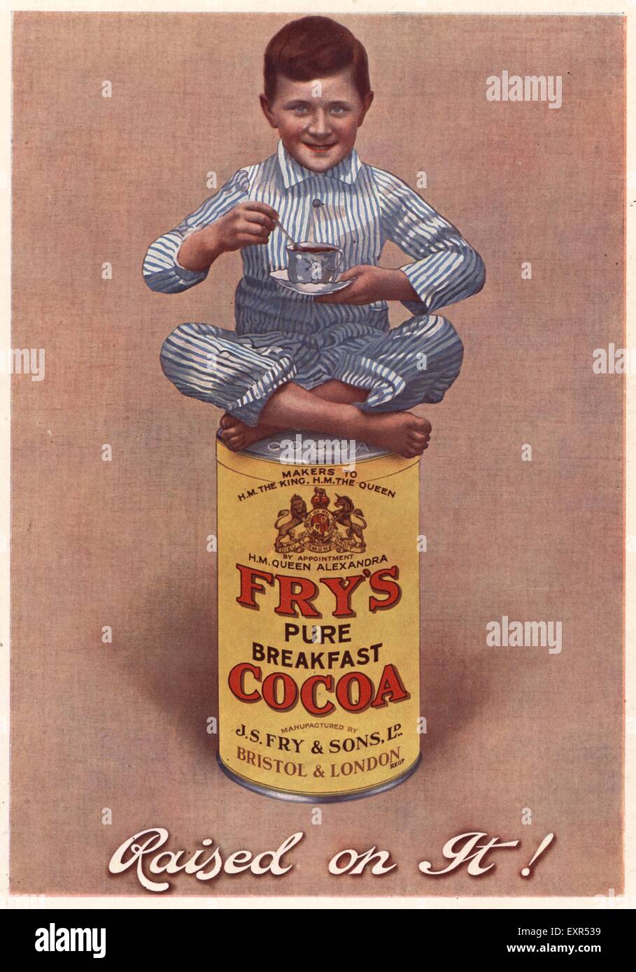 1930s UK Fry's Magazine Advert Stock Photo