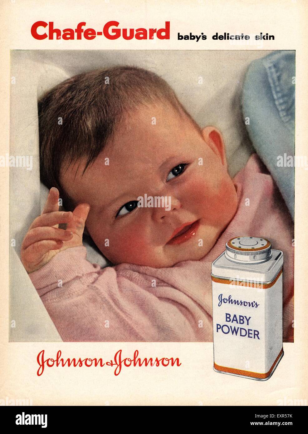 1950s USA Johnson and Johnson Magazine Advert Stock Photo - Alamy