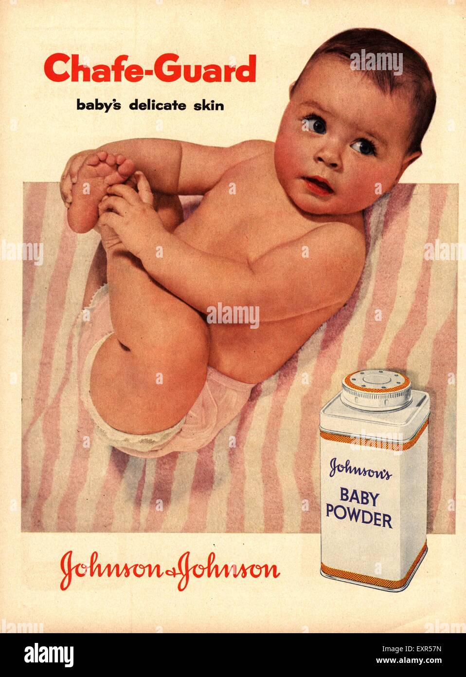 1950s USA Johnson and Johnson Magazine Advert Stock Photo - Alamy