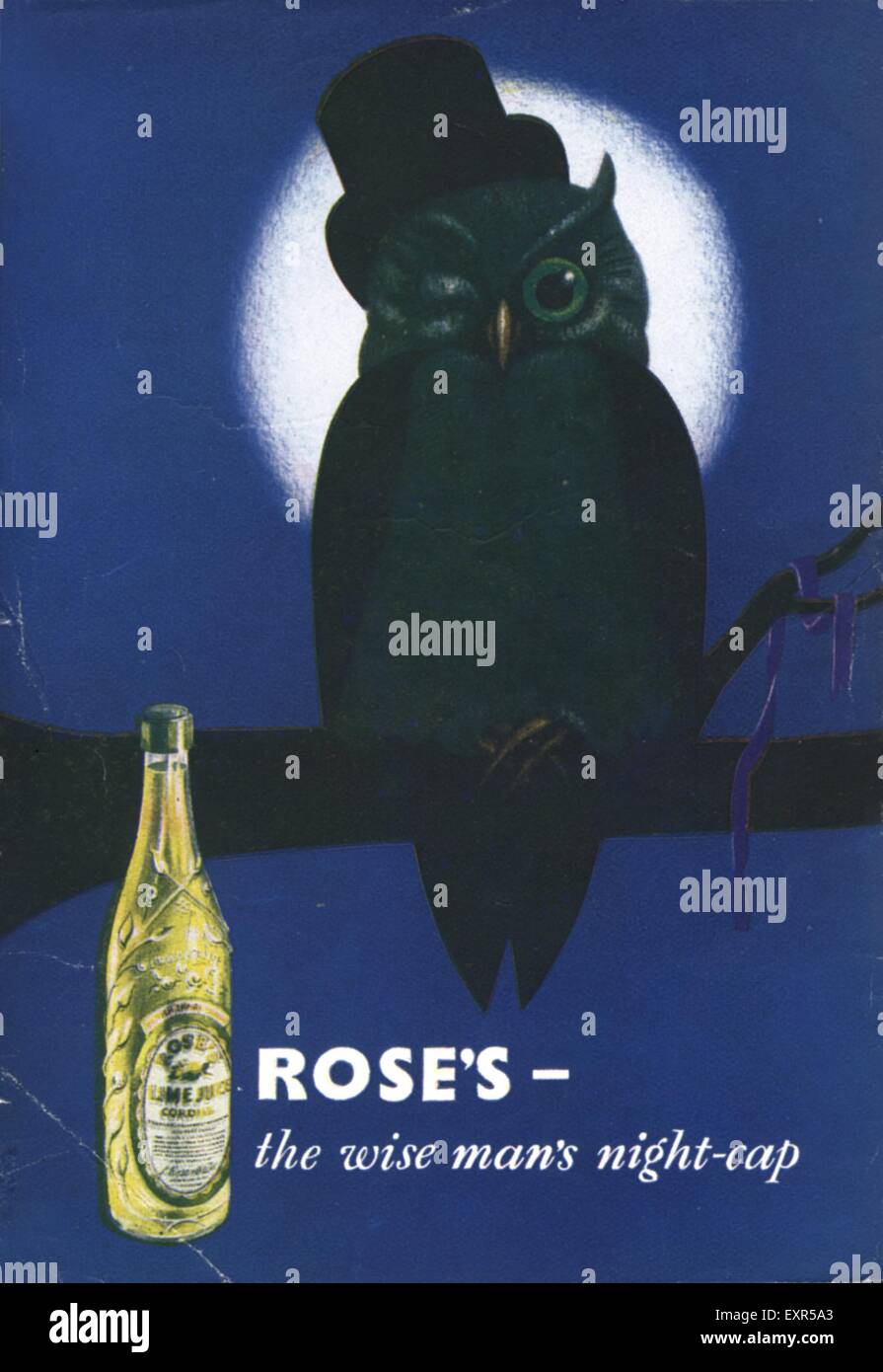 1940s UK Rose's Lime Juice Cordials Magazine Advert Stock Photo Alamy