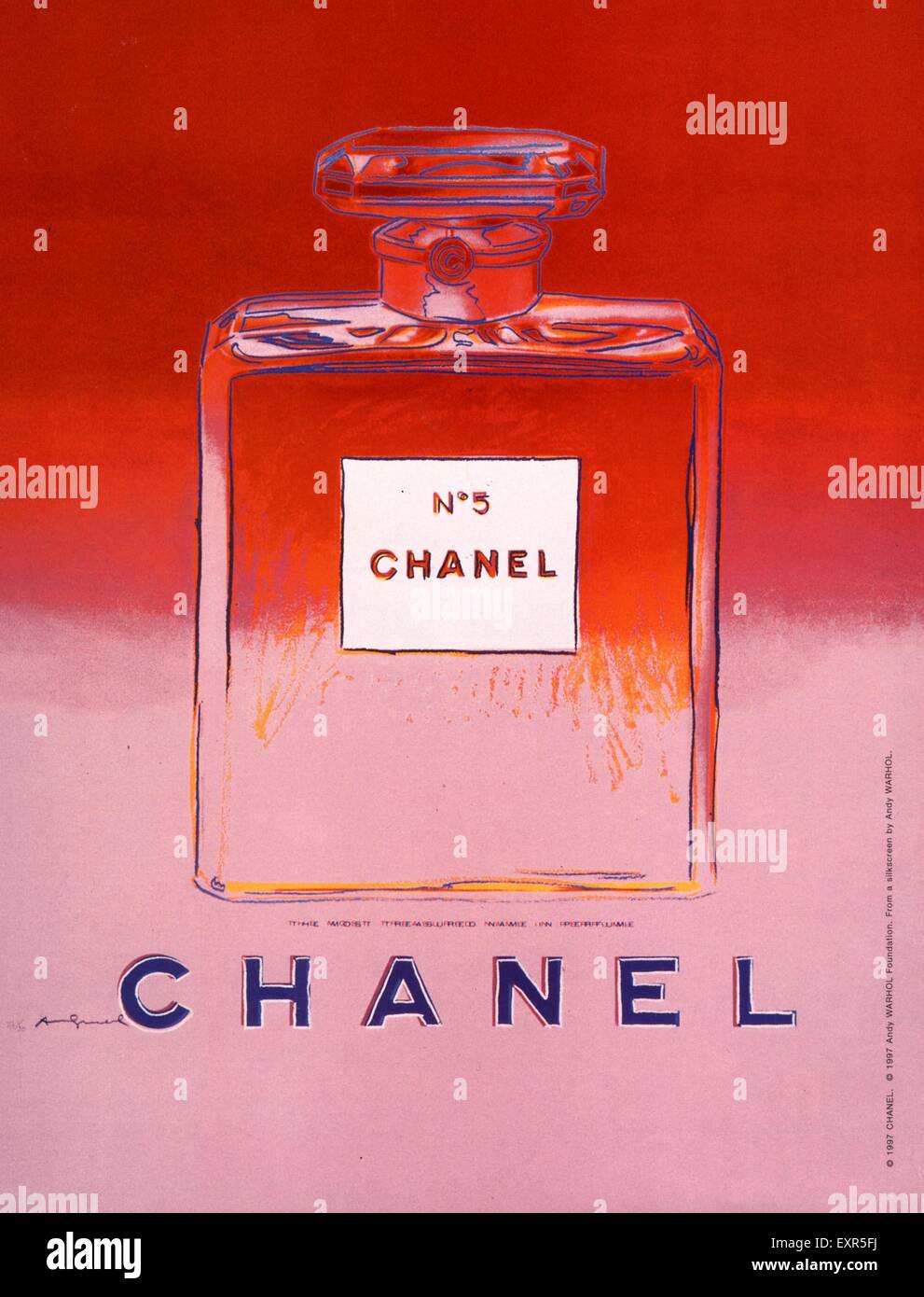 1990s UK Chanel Magazine Advert Stock Photo