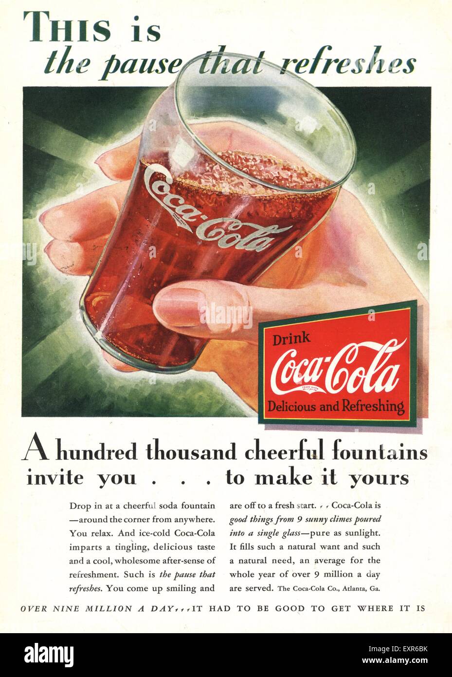 1940s usa coca cola hi-res stock photography and images - Alamy