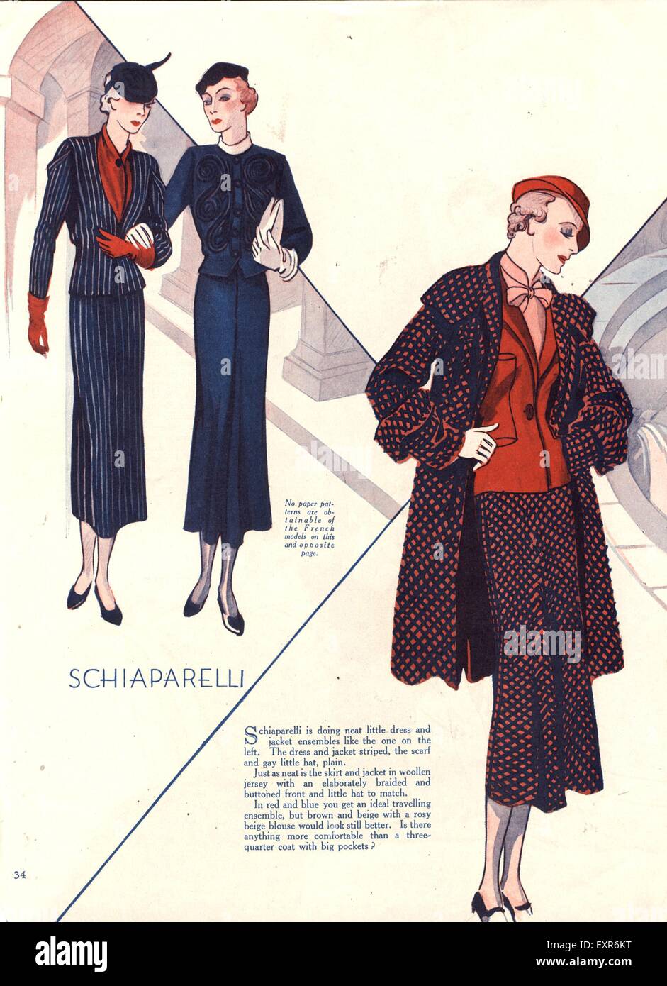 1930s uk womens fashion magazine hi-res stock photography and images ...