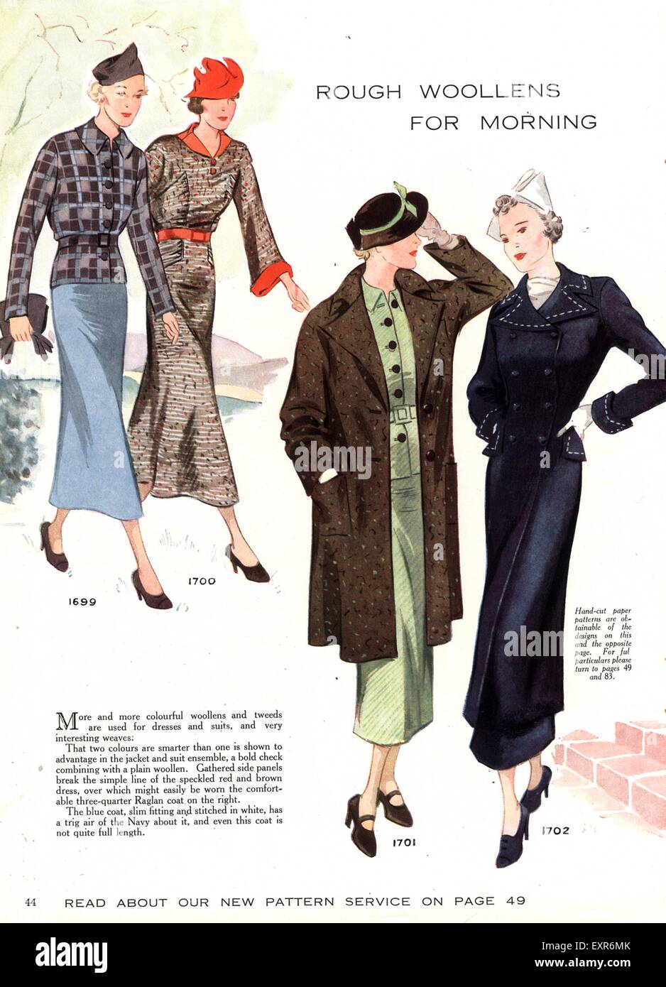1930s uk womens fashion magazine hi-res stock photography and images ...