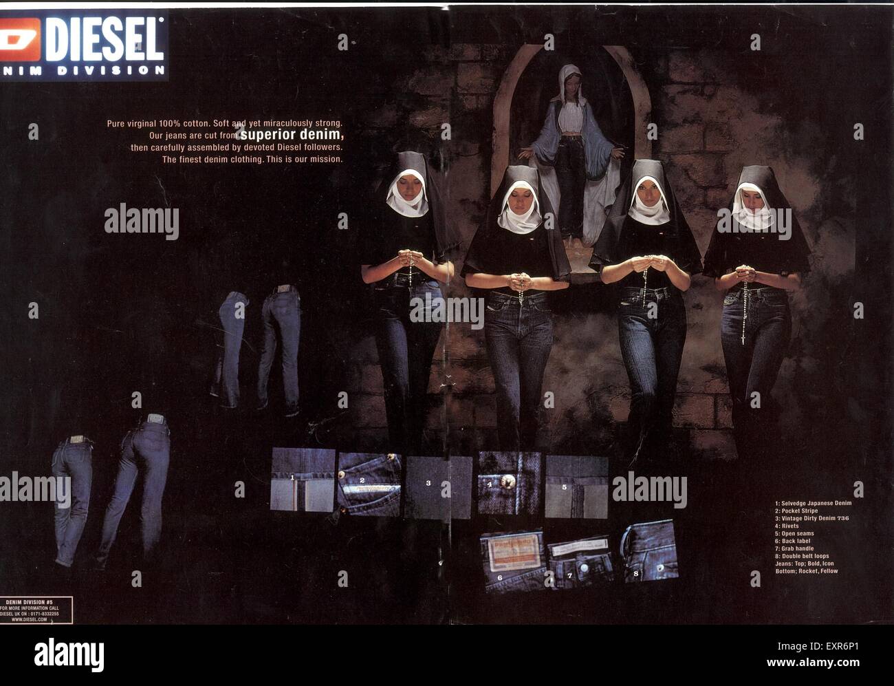 1990s UK Diesel Magazine Advert Stock Photo