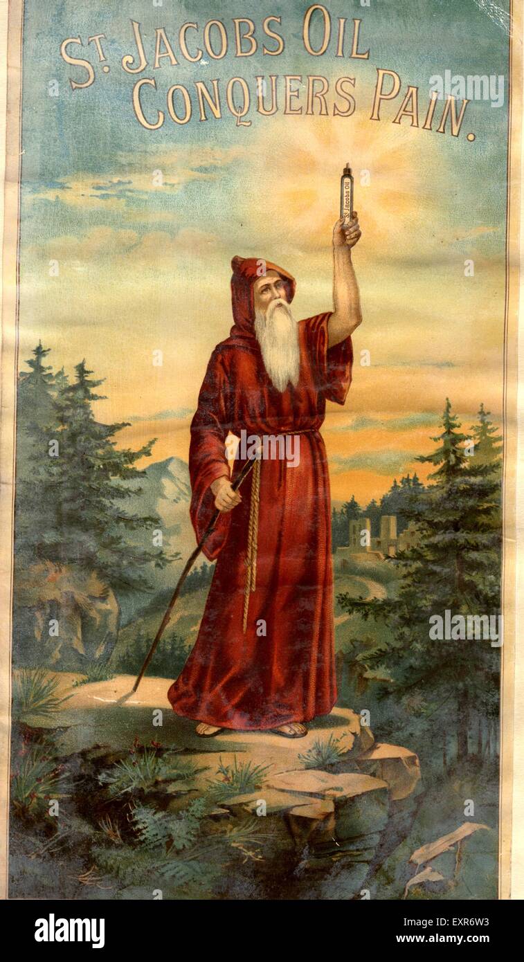 1890s UK St. Jacob's Oil Magazine Advert Stock Photo - Alamy