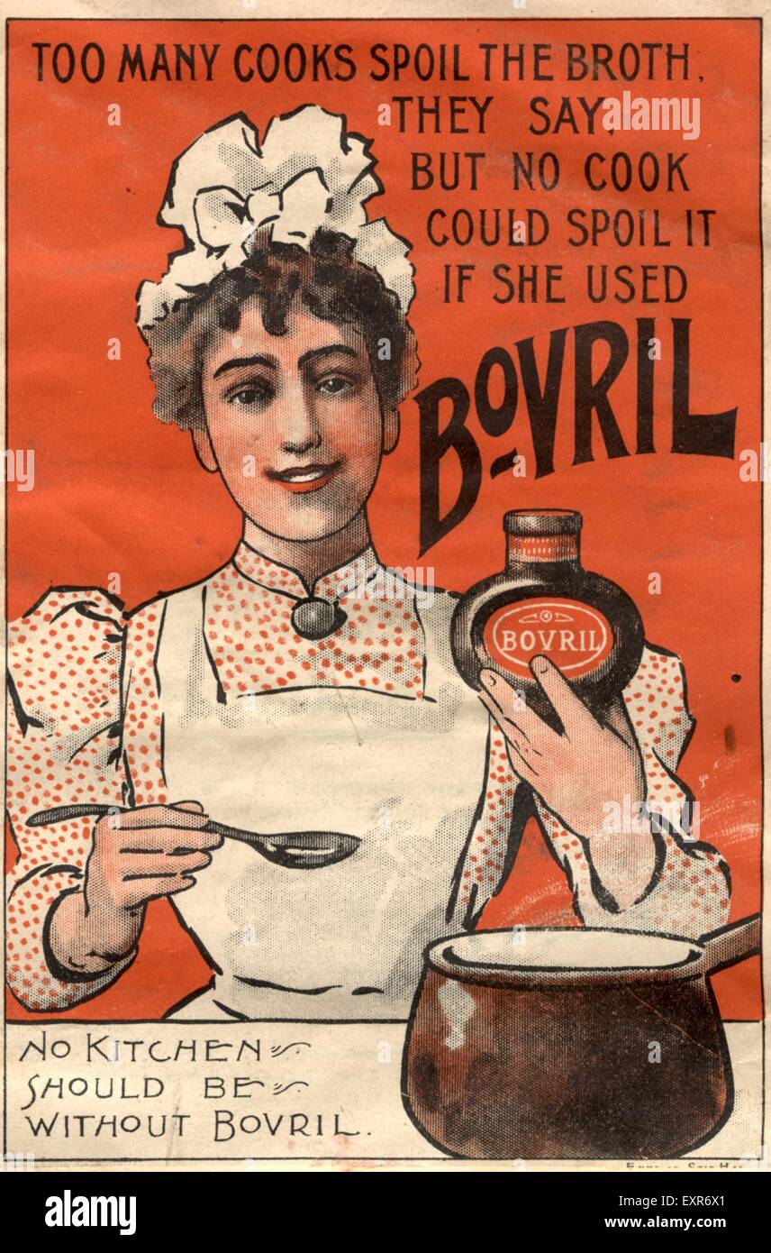 1890s UK Bovril Magazine Advert Stock Photo