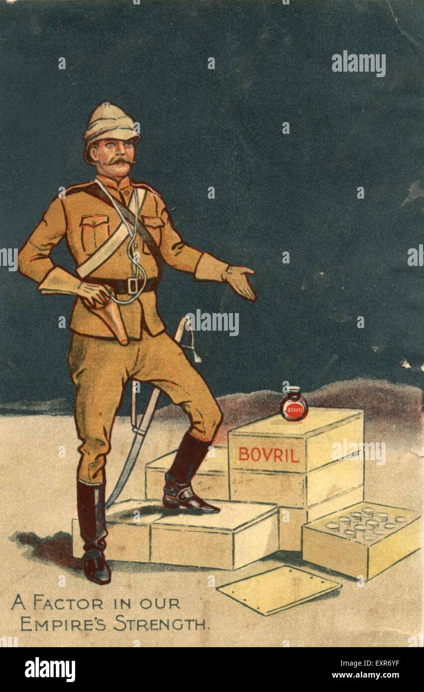1890s UK Bovril Magazine Advert Stock Photo