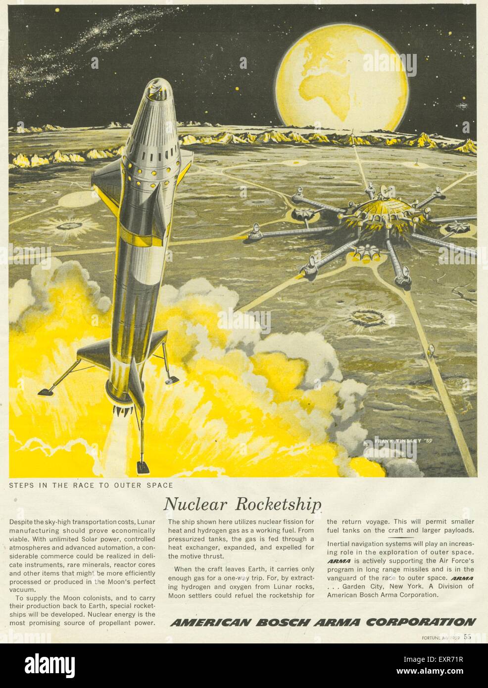 space exploration 1950s ads