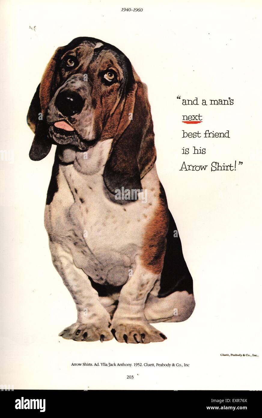 1950s usa arrow magazine advert hi-res stock photography and