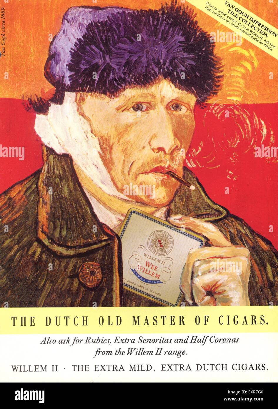 1980s UK Wee Willem Cigars Magazine Advert Stock Photo Alamy