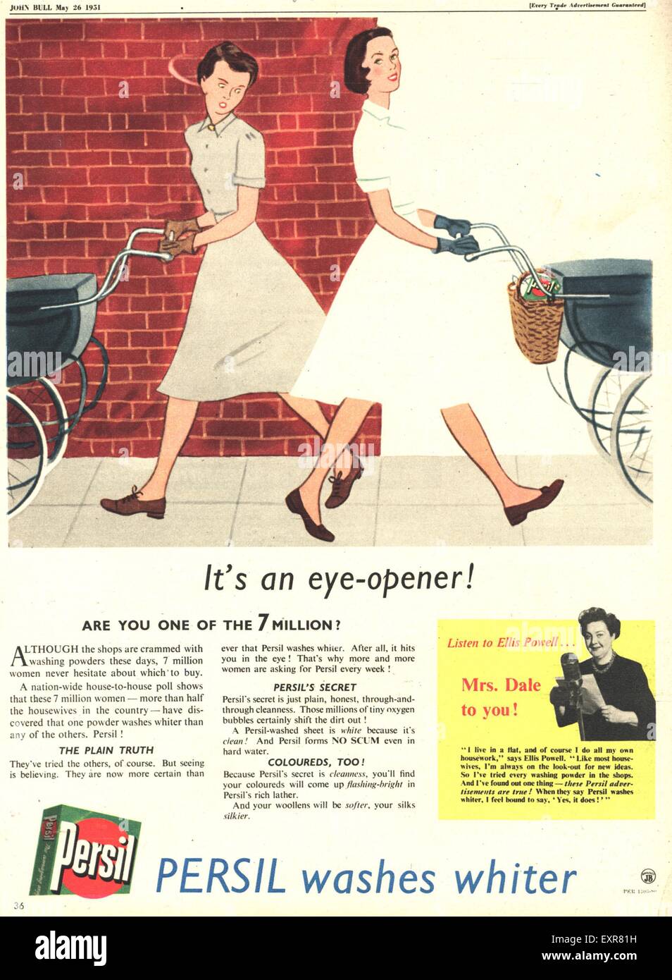 Seeing is Believing Persil Vintage Washing powder advert poster reproduction.