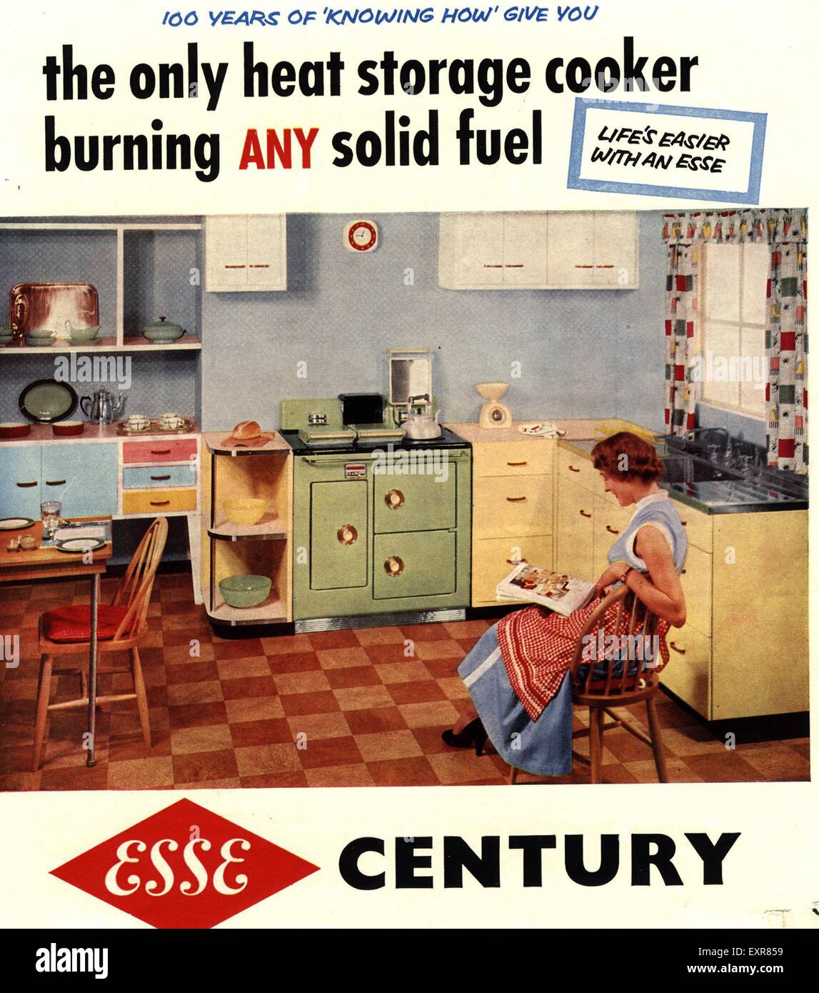 1950s UK Esse Magazine Advert Stock Photo