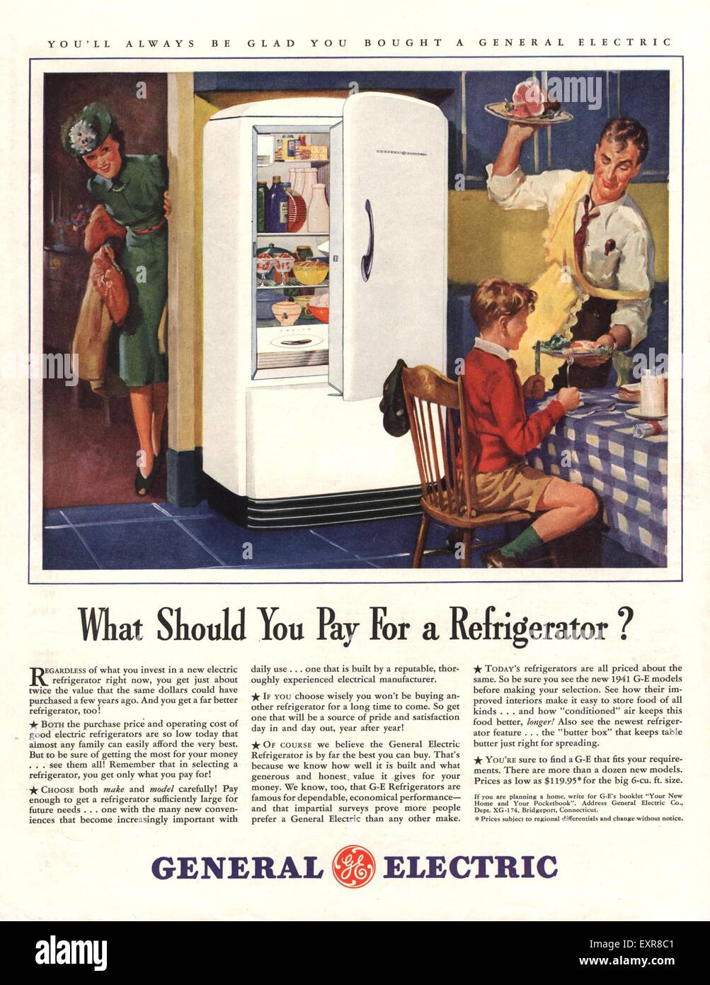 1940's general electric refrigerator