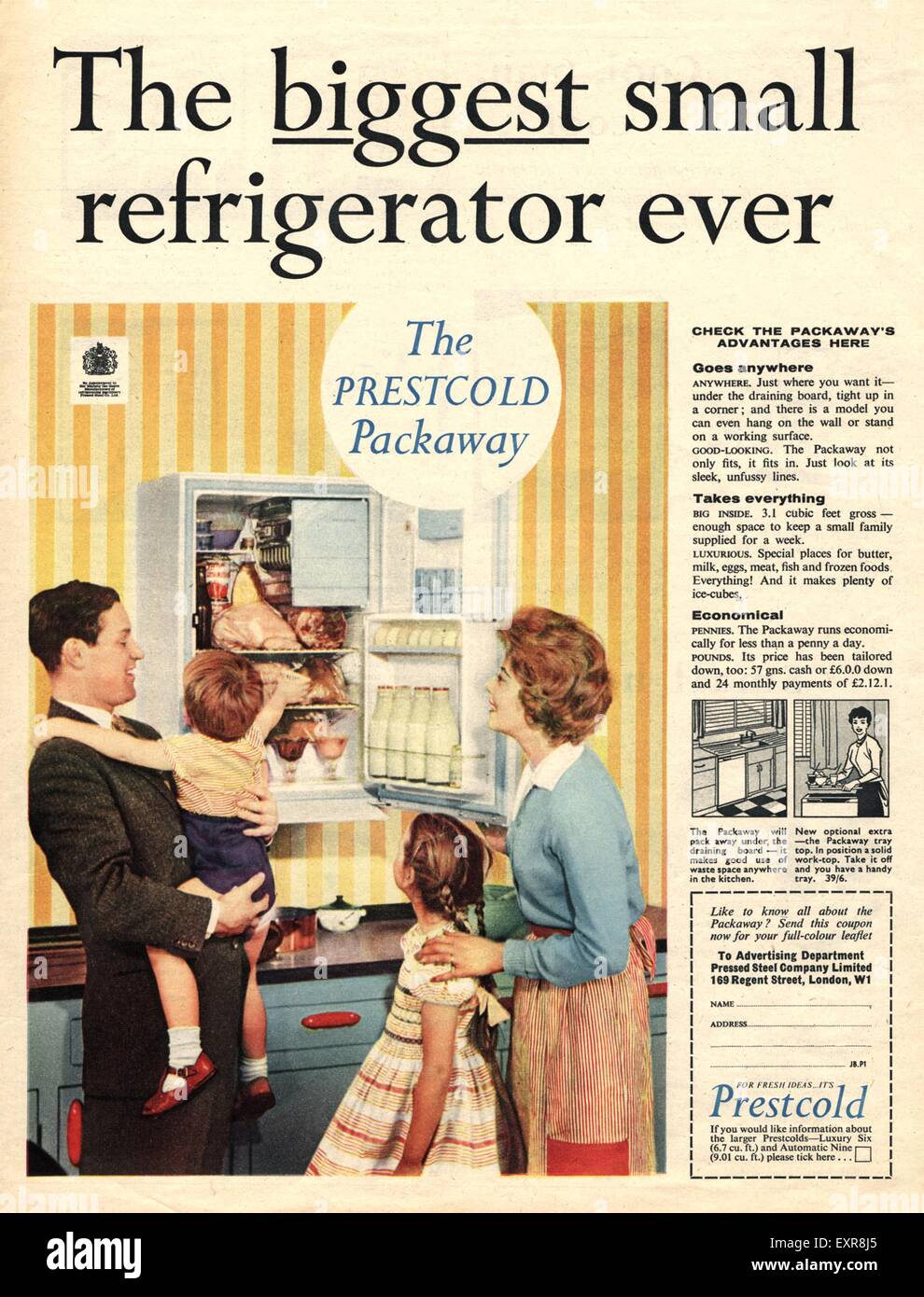 prestcold fridge 1950