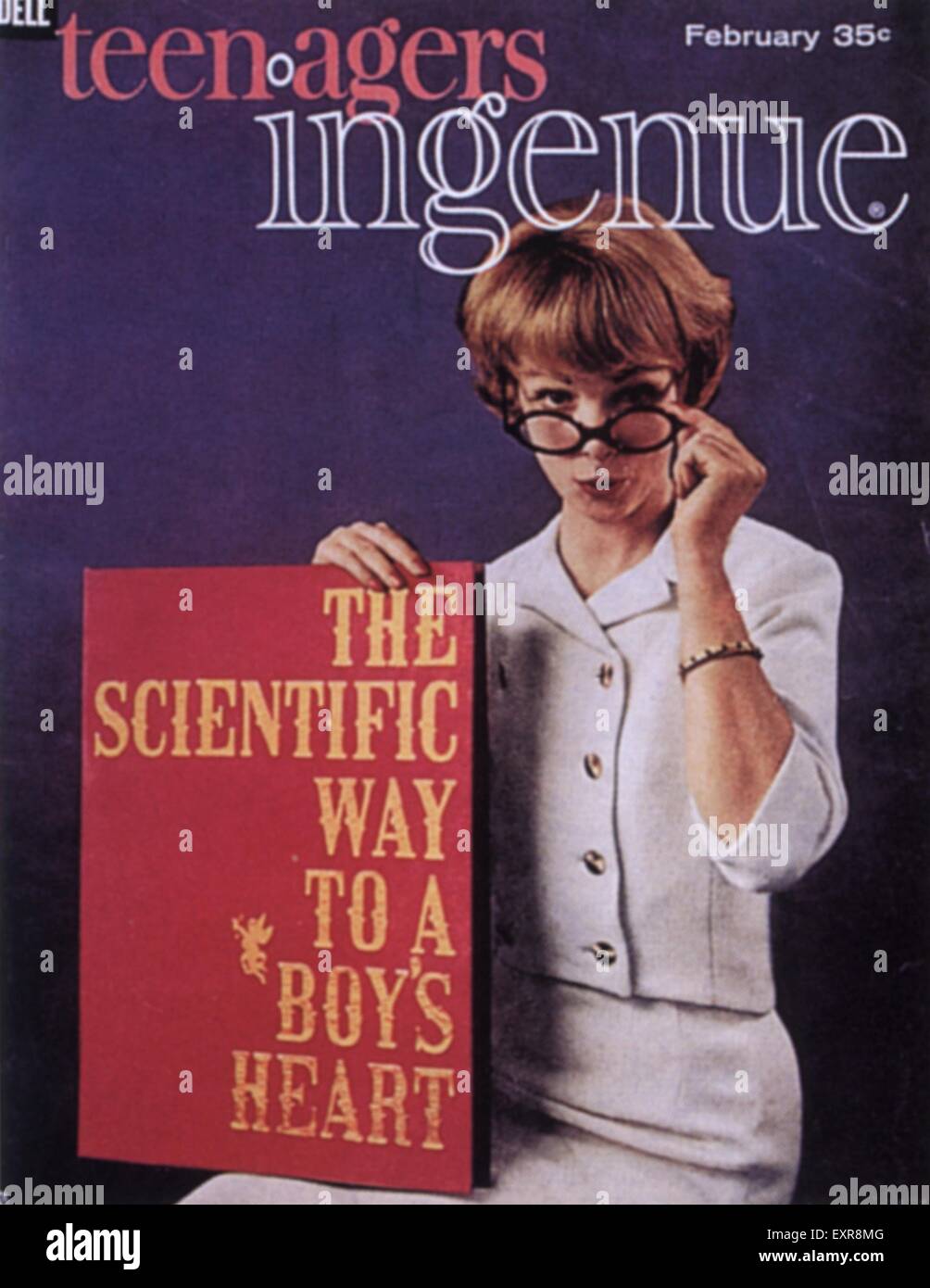 1950s USA Teenagers Ingenue Magazine Cover Stock Photo