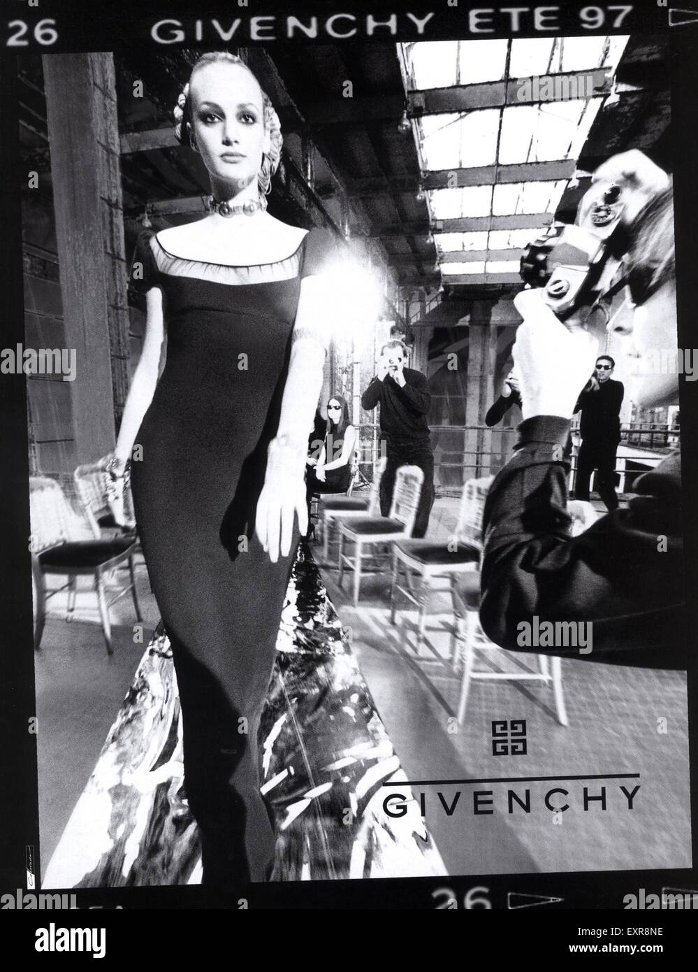 1990s UK Givenchy Magazine Advert Stock Photo