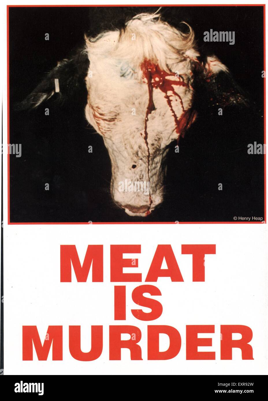 2000s UK Meat is Murder Magazine Advert Stock Photo