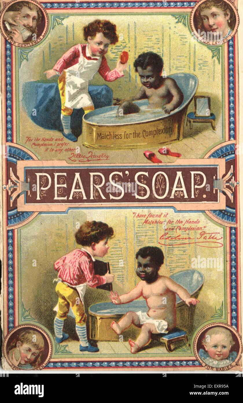 1890s UK Pears Magazine Advert Stock Photo