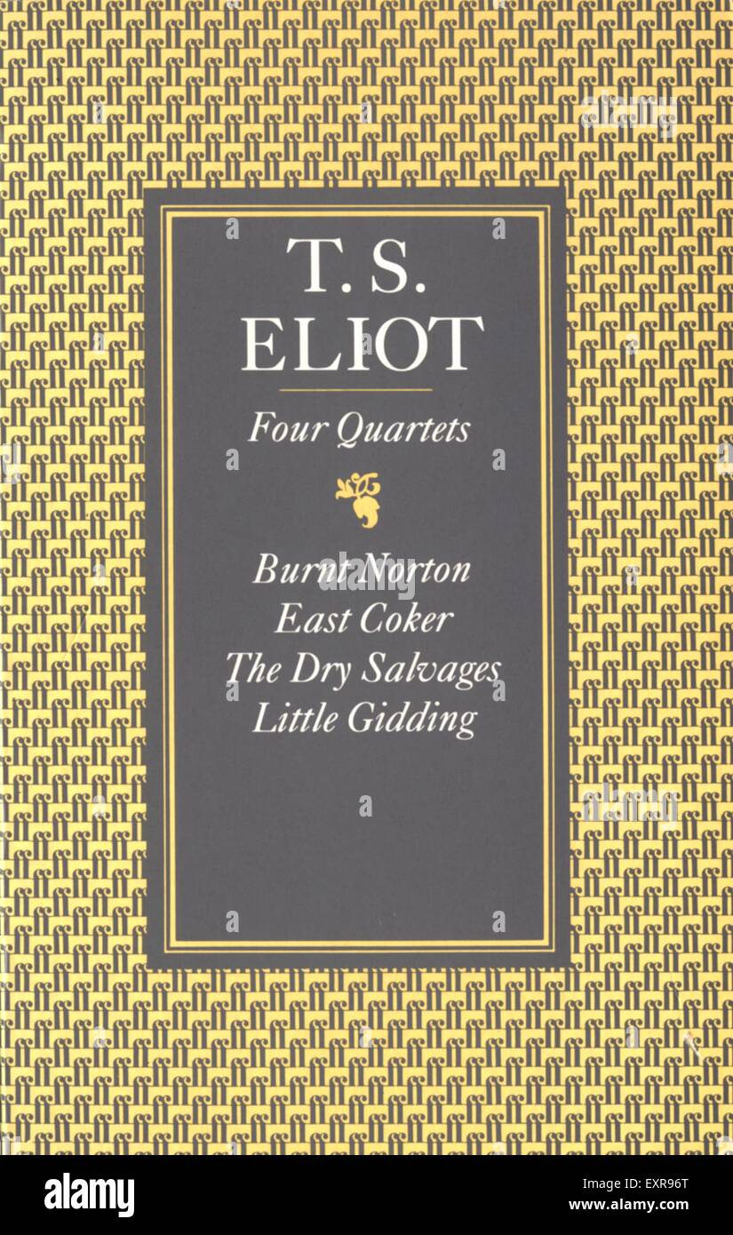 1960s UK Four Quartets Book Cover Stock Photo