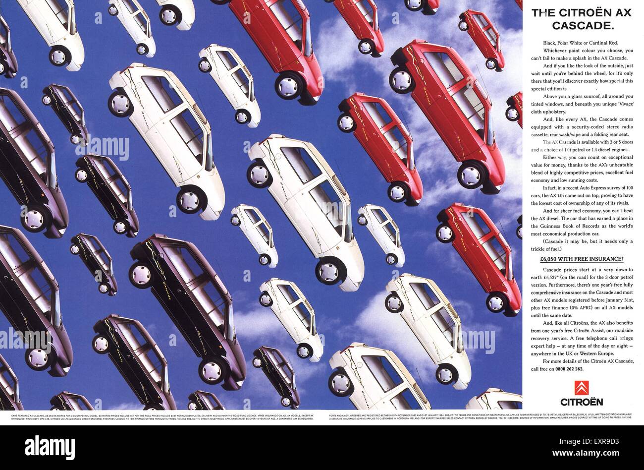 1990s UK Citroen Magazine Advert Stock Photo