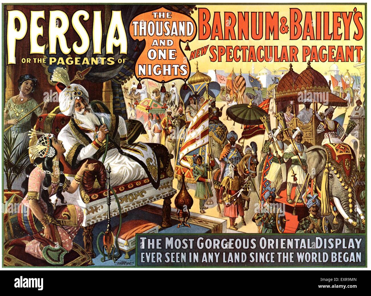 1900s usa circus poster hi-res stock photography and images - Alamy