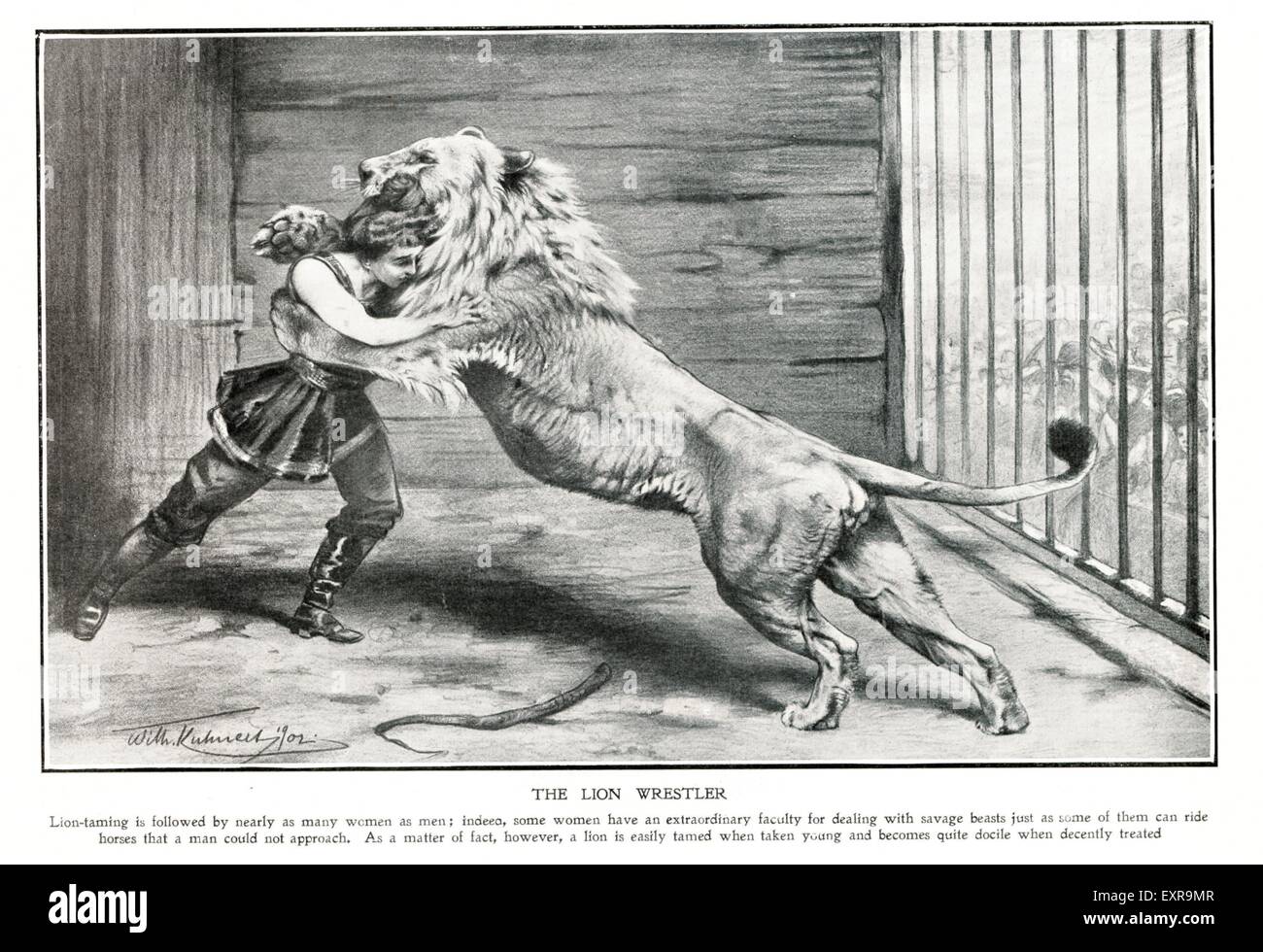 1920s UK The Lion Wrestlers Magazine Plate Stock Photo - Alamy