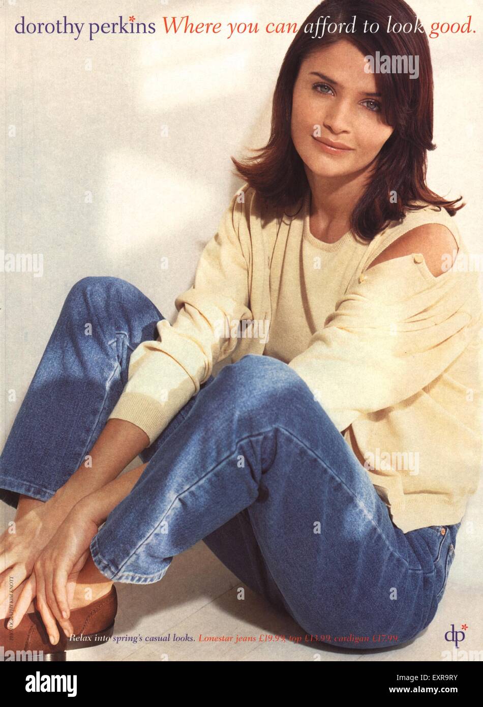 1990s UK Dorothy Perkins Magazine Advert Stock Photo