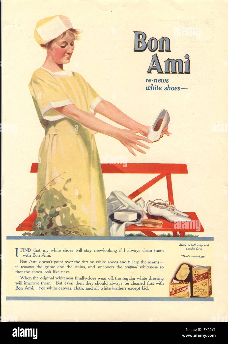 1920s USA Bon Ami Magazine Advert Stock Photo