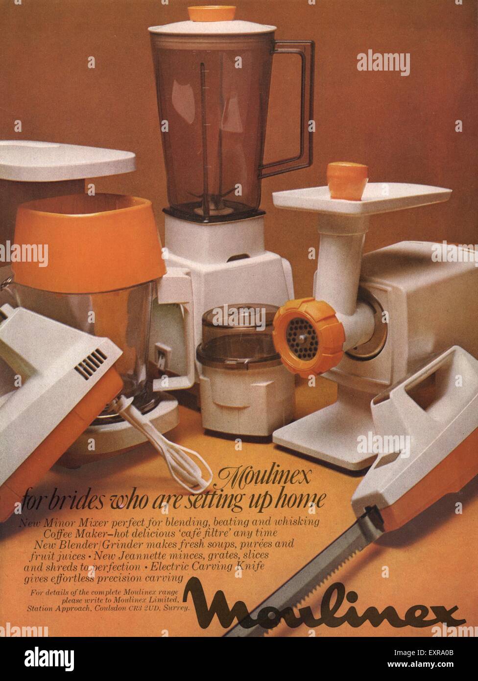 1970s uk moulinex magazine advert hi-res stock photography and images -  Alamy