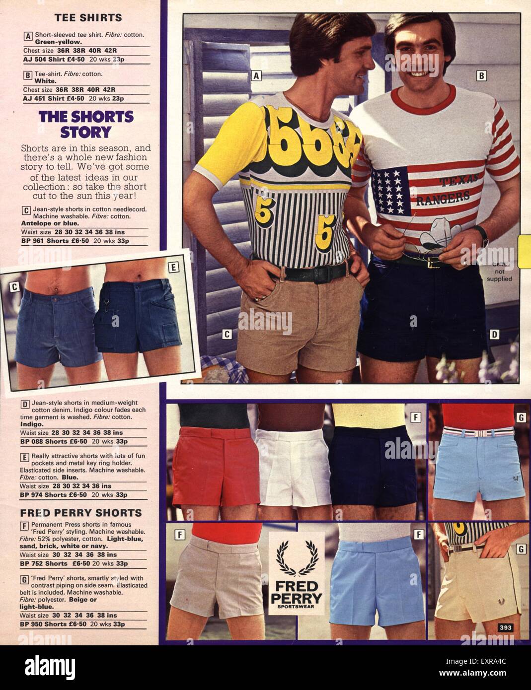 Shorts 1970s hi-res stock photography and images - Alamy